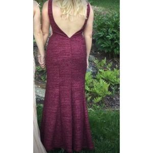 Red glittery Prom dress